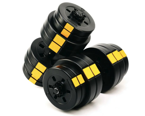 Лава York Fitness Aspire 280 FID з гантелями Besport PowerPro 2 х 31 кг
