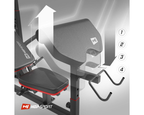 Лава тренувальна Hop-Sport HS-1075 Pro із партою Скотта