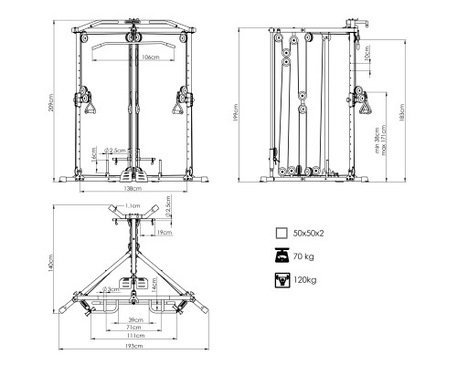 Верхня та нихня тяга Marbo Sport MS-W106 2.0