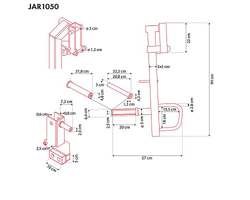Ручки для жиму HMS JAR1050