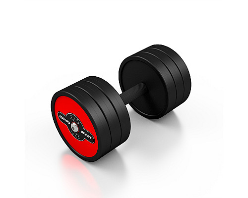 Гантель прогумована Marbo Sport 22,5 кг червона