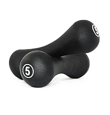 Гантелі неопренові LiveUp Neoprene 2 х 5 кг, чорні
