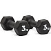 Гантелі Adidas Dumbbells чорний 3 кг, чорні