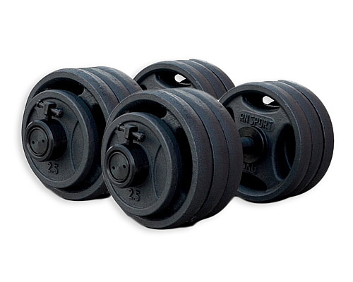 Гантелі розбірні олімпійські RN-Sport 2 х 41 кг