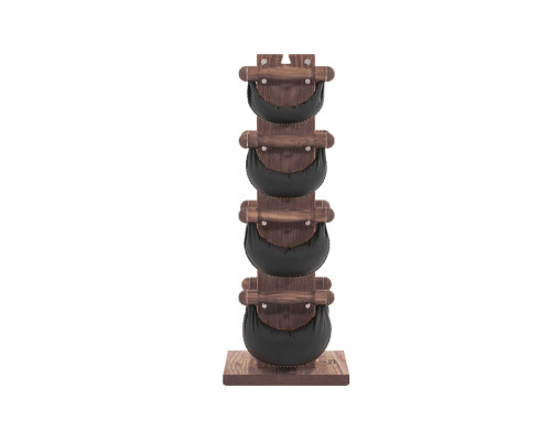 Набір гантелі з підставкою SwingBell Tower NOHRD 2-8 кг Oak Vintage Leather