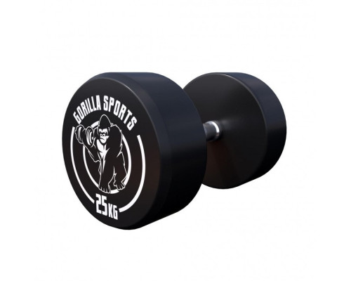 Гантель прогумована Gorilla Sports 25 кг
