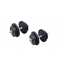 Гантелі розбірні прогумвані RN-Sport RN_OD2х21 2 х 21 кг