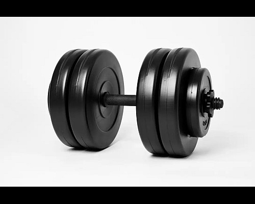 Гантель розбірна WCG 23 кг чорна