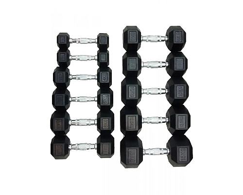 Гантель шестигранна HouseFit DD 6442-9, 9 кг
