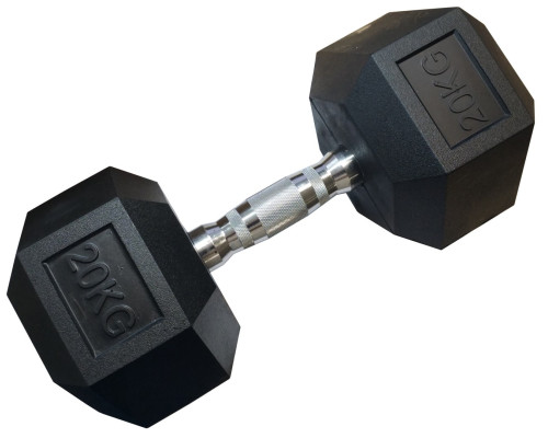 Гантель шестигранна KUBISPORT 20 кг