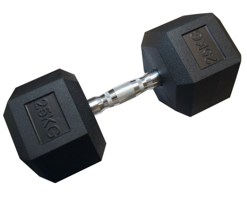 Гантель шестигранна KUBISPORT 25 кг