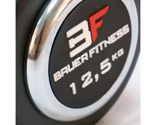 Прогумована фіксована 12,5 кг Bauerfitness AC-1245
