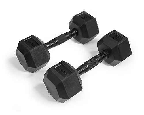 Гантель Zipro Hex прогумована 1 х 5 кг