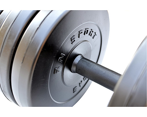 Гантель розбірна RN-Sport StrongMan 31 кг з розширювачем грифа