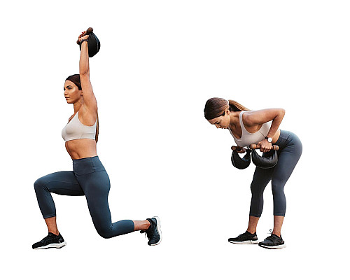 Гантелі NOHRD SwingBell Бук 2 х 1 кг