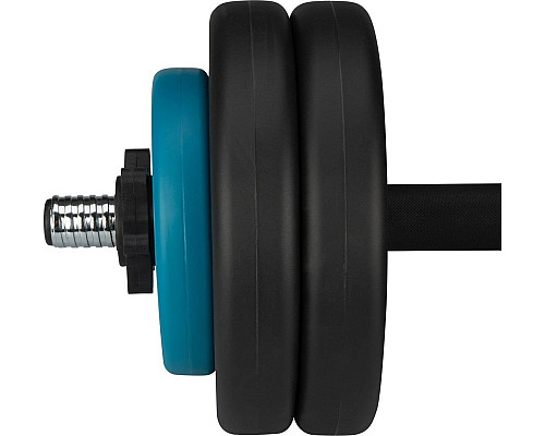 Гантель розбірна бітумна Avento 42DF-BLK, 15 кг