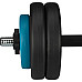 Гантель розбірна бітумна Avento 42DF-BLK, 15 кг