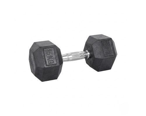 Гантель шестигранна inSPORTline Hexsteel 15 кг