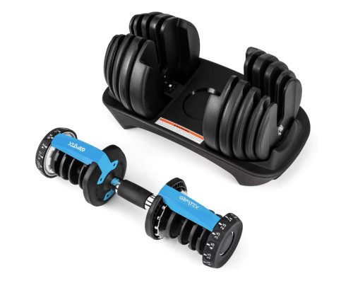 Гантель розбірна регульована Gymtek 2,5-24 кг синій Гантель розбірна регульована Gymtek 2,5-24 кг синій
