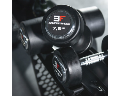 Прогумована фіксована 27,5 кг Bauerfitness AC-12411