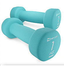 Гантелі  неопренові Hop-Sport HS-V010DR 2 x 1 кг бірюзові
