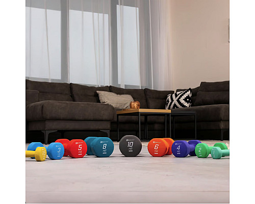 Гантелі  неопренові Hop-Sport HS-V010DR 2 x 1 кг бірюзові