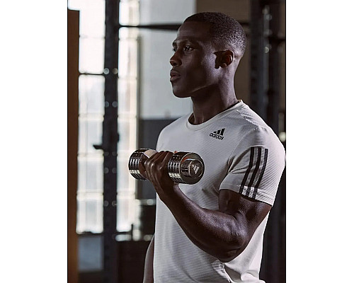 Гантель регульована Adidas Adjustable Chrome Dumbbell 1-5 кг