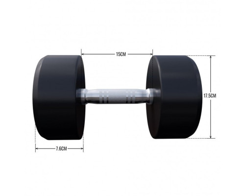Гантель прогумована Gorilla Sports 100532-00049-0023 17,5 кг