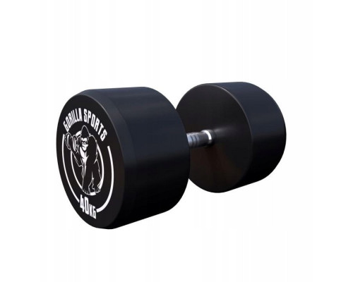 Гантель прогумована Gorilla Sports 100532-00049-0039 40 кг