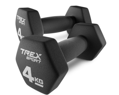 Гантелі неопренові TREX Sport TX-040VD 2 x 4 кг