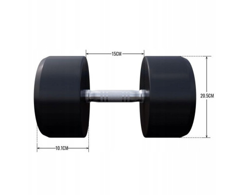 Гантель прогумована Gorilla Sports 100532-00049-0036 35 кг