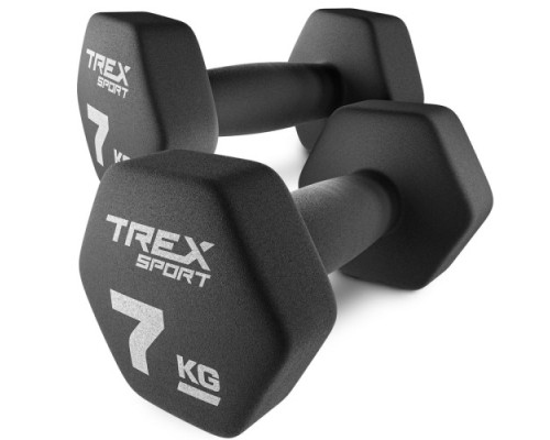 Гантелі неопренові TREX Sport TX-070VD 2 x 7 кг