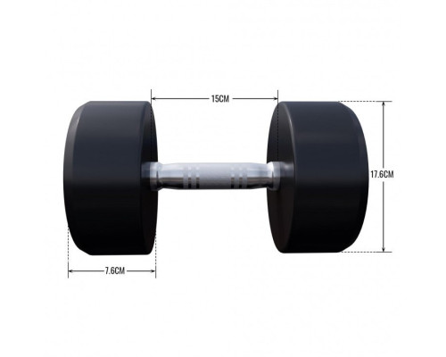 Гантель прогумована Gorilla Sports 100532-00049-0025 20 кг
