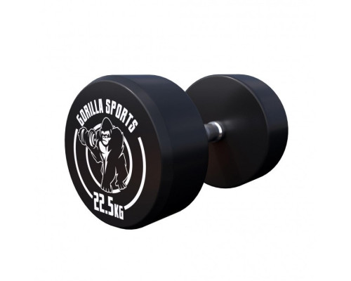 Гантель прогумована Gorilla Sports 100532-00049-0026 22,5 кг