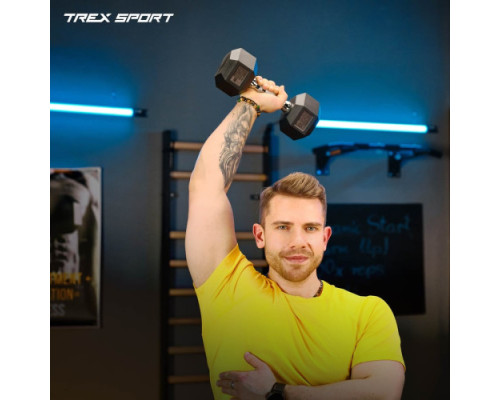 Гантель шестигранна Trex Sport TX-200RD 20 кг