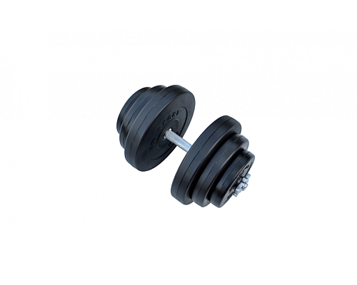 Гантель розбірна композитна RN-Sport 18 кг з хромованим грифом