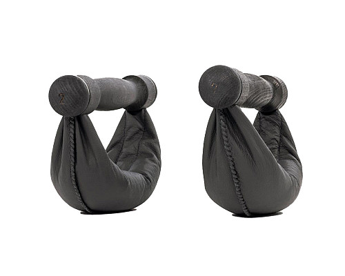 Гантелі NOHRD SwingBell Чорний Бук 2 х 2 кг