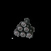 Прогумована гантель 32,5 кг Bauerfitness AC-12413