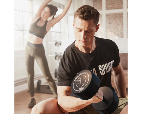 Гантель прогумована Gorilla Sports 100532-00049-0032 30 кг