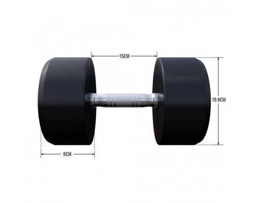 Гантель прогумована Gorilla Sports 100532-00049-0032 30 кг