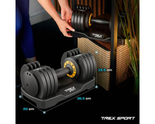 Гантель розбірна Trex Sport 2 - 11,5 кг чорний