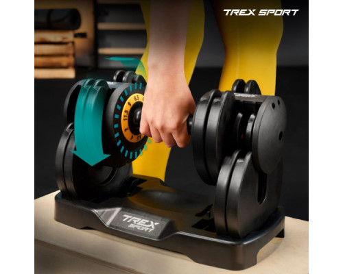 Гантель розбірна Trex Sport 2 - 11,5 кг чорний