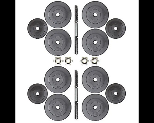 Гантелі розбірні з хромованим грифом WCG 2 х 13 кг