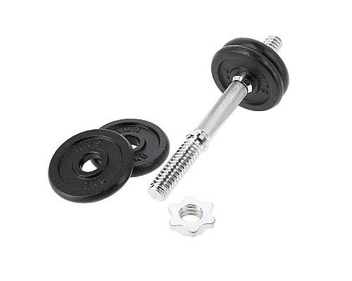 Гантелі розбірні HMS SG02 з перехідником для штанги, 2 х 7 кг