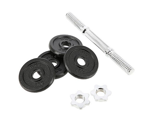 Гантелі розбірні HMS SG02 з перехідником для штанги, 2 х 7 кг