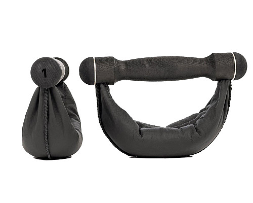 Гантелі NOHRD SwingBell Чорний Бук 2 х 1 кг