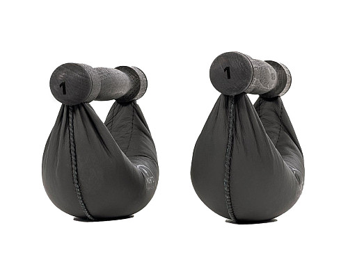 Гантелі NOHRD SwingBell Чорний Бук 2 х 1 кг