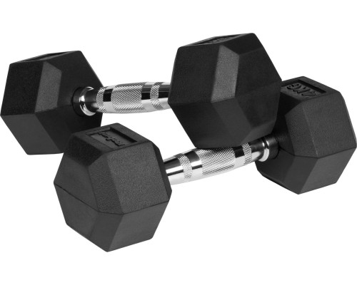 Гантелі шестигранні чавунні REBEL ACTIVE HEX, 2 х 4 кг Гантелі шестигранні чавунні REBEL ACTIVE HEX, 2 х 4 кг