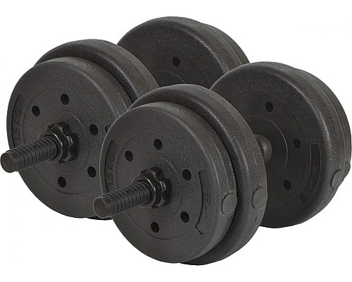 Гантелі розбірні  бітумні Eb Fit B/Box 2 х 8 кг