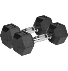  Гантелі шестигранні чавунні REBEL ACTIVE HEX, ​​2 х 6 кг
